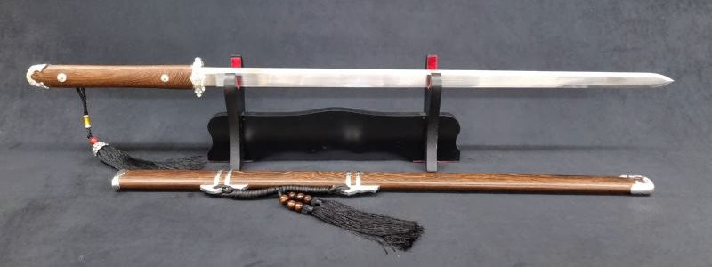 Chinesisches Schwert mit Damaststahl - Klinge von Jaws Schwert Shop