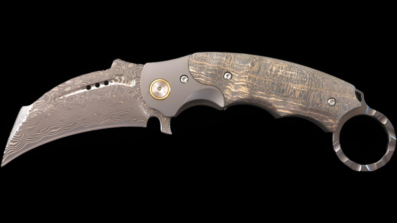 Karambit Damastmesser 01